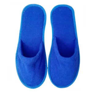 Eva Rubber Open Toe Blue Hotel Bathroom Slippers