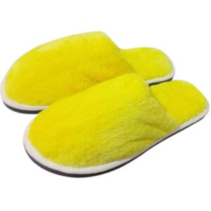 Gejuff Yellow Fur SLipper