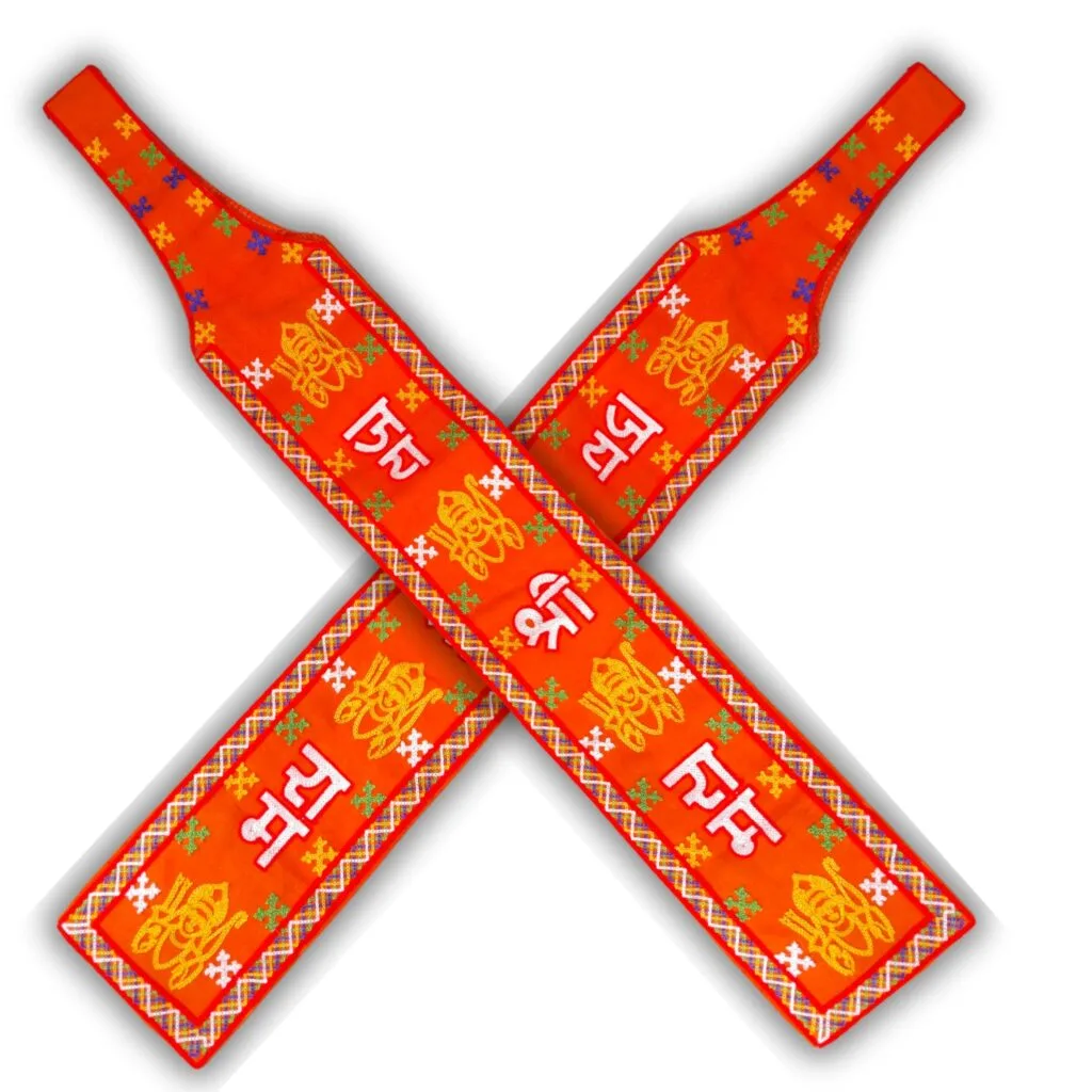 GEJUFF Jai Shree Ram Embroidery Patka A Blend of Faith and Fashion