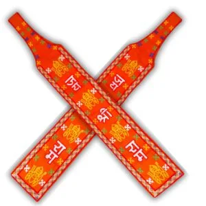 GEJUFF Jai Shree Ram Embroidery Patka A Blend of Faith and Fashion