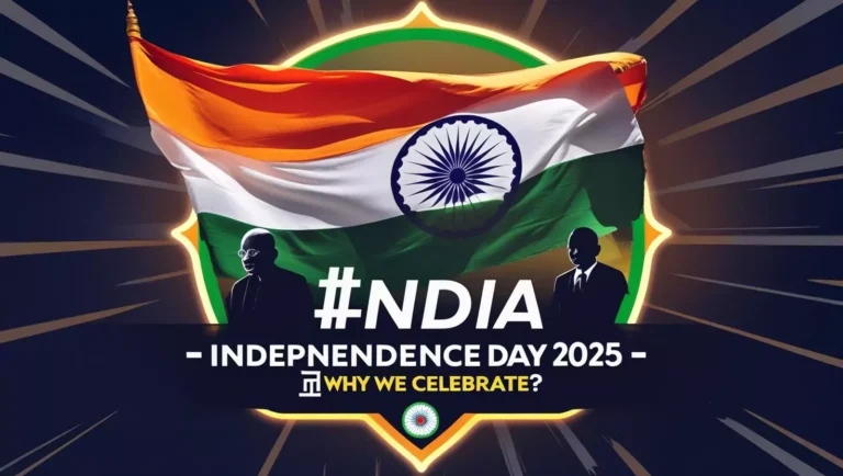 Independence Day 2025 celebration in India with national flag