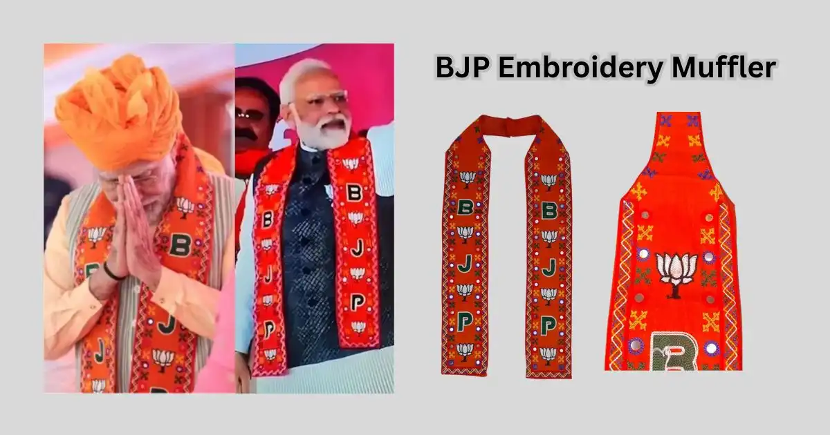 BJP Embroidery Muffler