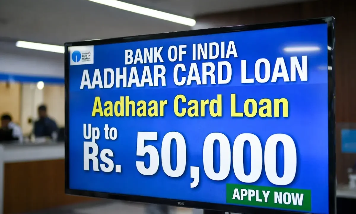 Bank of India Aadhaar Card Loan