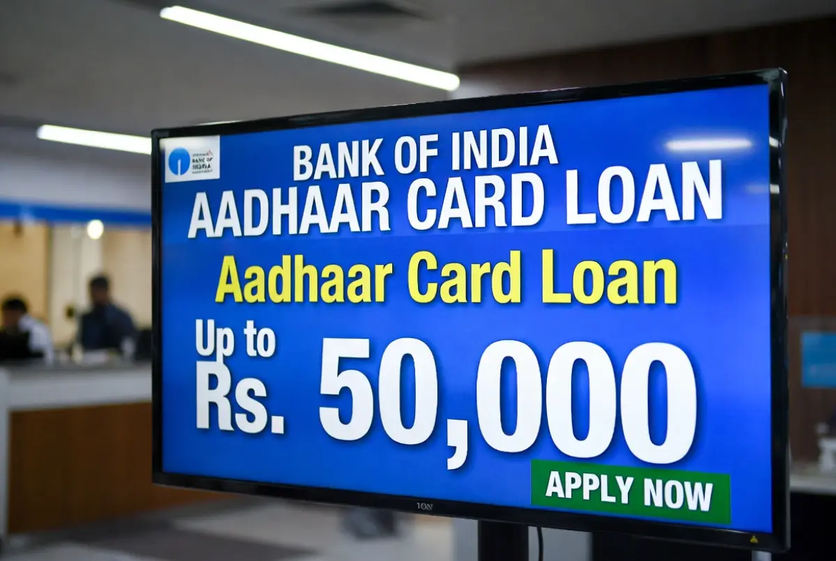 Bank of India Aadhaar Card Loan