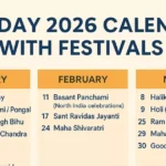 Holiday 2026 Calendar with Festivals