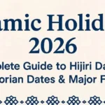 Islamic Holidays 2026