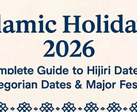 Islamic Holidays 2026