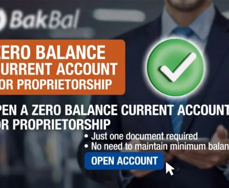Zero Balance Current Account for Proprietorship