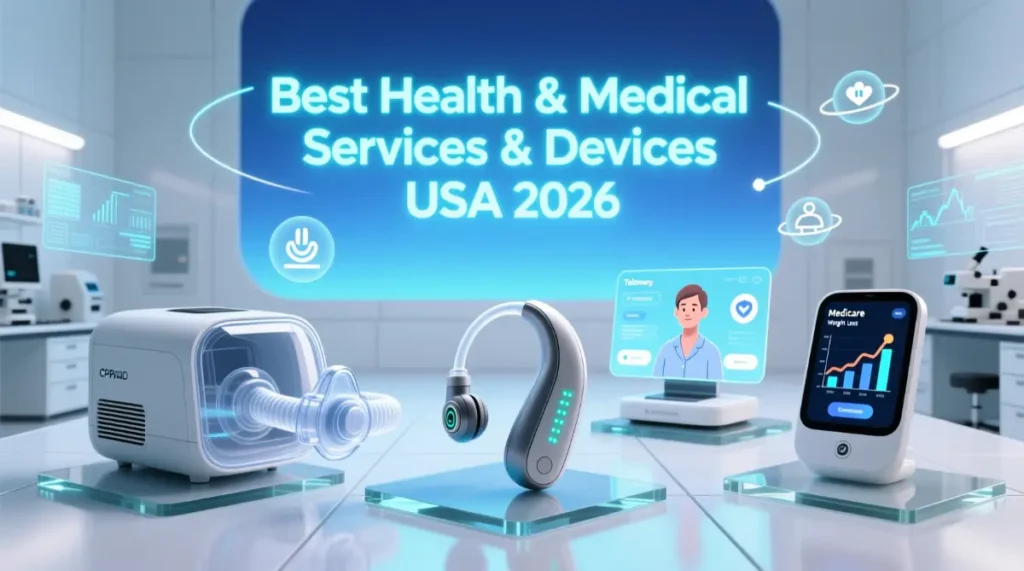 Best Health & Medical Services & Devices USA 2026 – CPAP, Hearing Aids, Teletherapy, Medicare Weight Loss & More