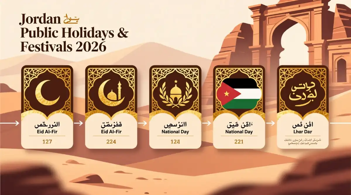 Jordan Public Holidays and Festivals 2026
