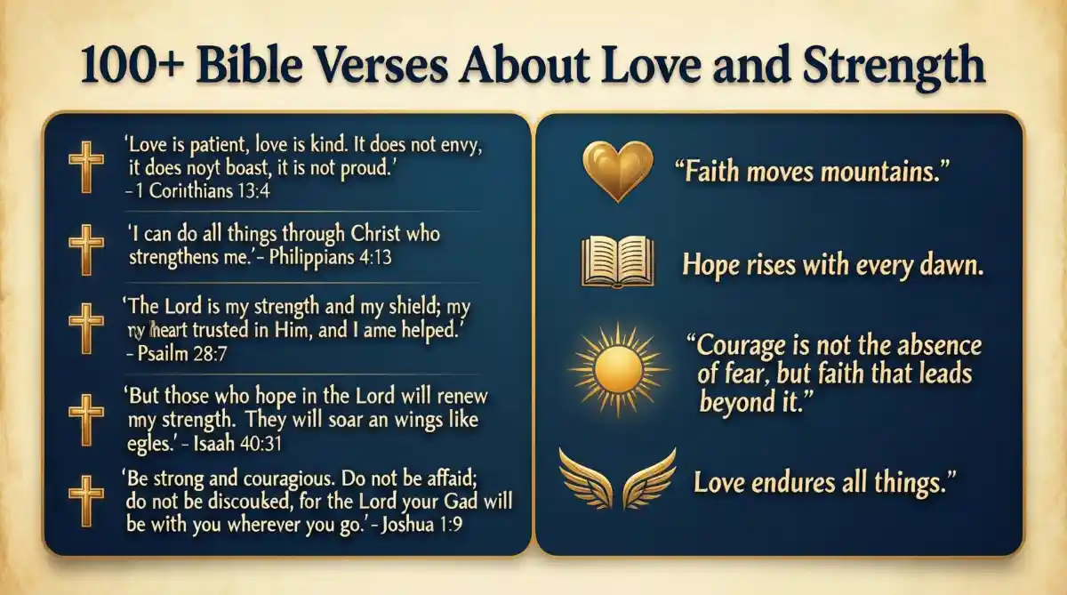 Bible Verses About Love and Strength