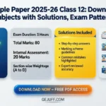 CBSE Sample Paper 2025-26 Class 12