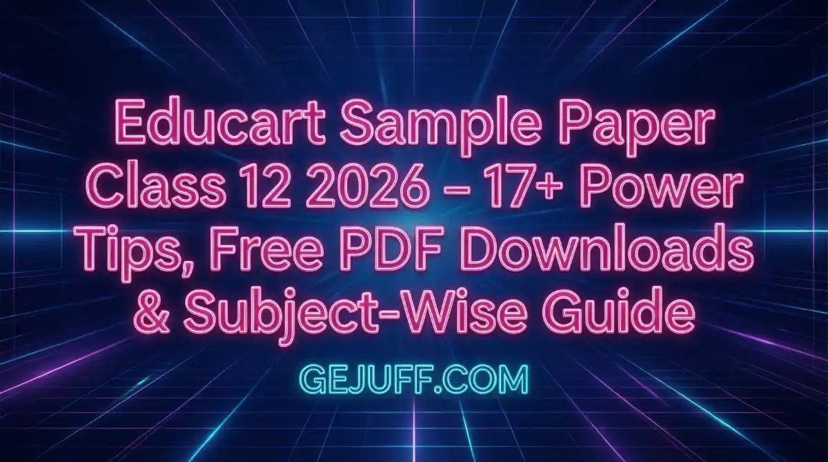 Educart Sample Paper Class 12 2026