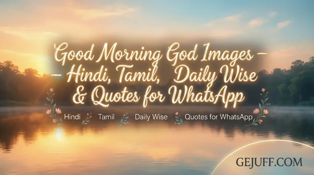 Good Morning God Images