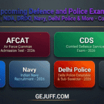 Major Upcoming Defence and Police Exams 2026