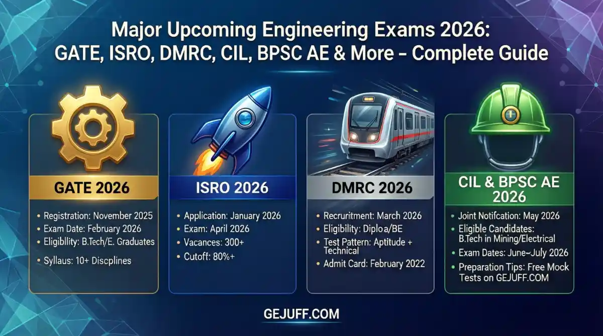 Major Upcoming Engineering Exams 2026