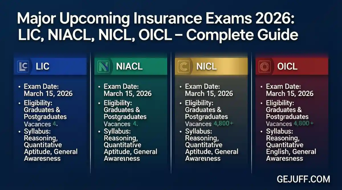Major Upcoming Insurance Exams 2026