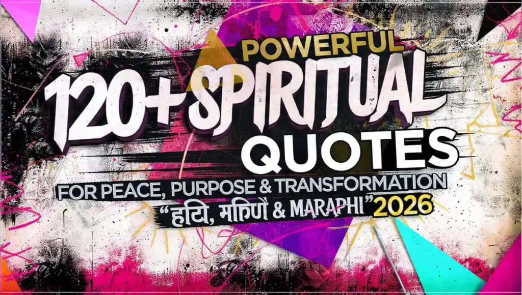 120+ Powerful Spiritual Quotes for Peace, Purpose & Transformation (2026) – In English, Hindi & Marathi