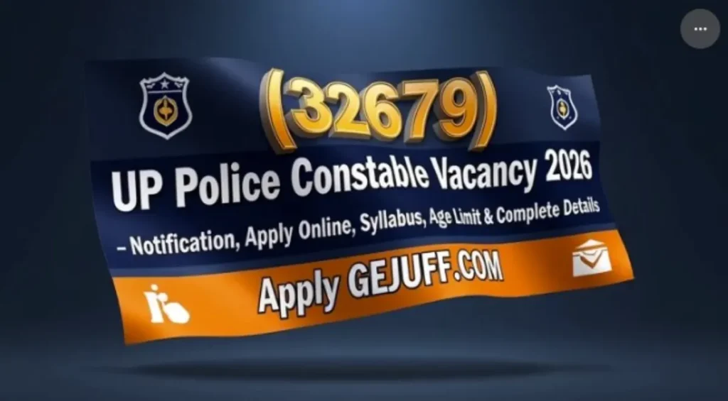 (32679) – UP Police Constable Vacancy 2026 – Notification, Apply Online, Syllabus, Age Limit & Complete Details