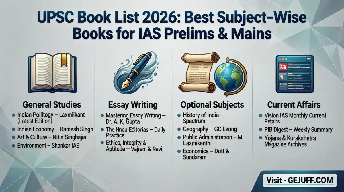 UPSC Book List 2026