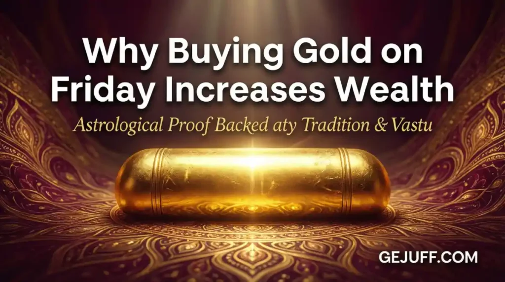 Why Buying Gold on Friday Increases Wealth (Astrological Proof Backed by Tradition & Vastu)