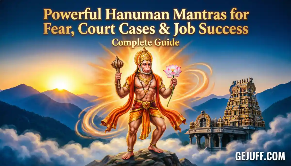 Powerful Hanuman Mantras for Fear, Court Cases & Job Success
