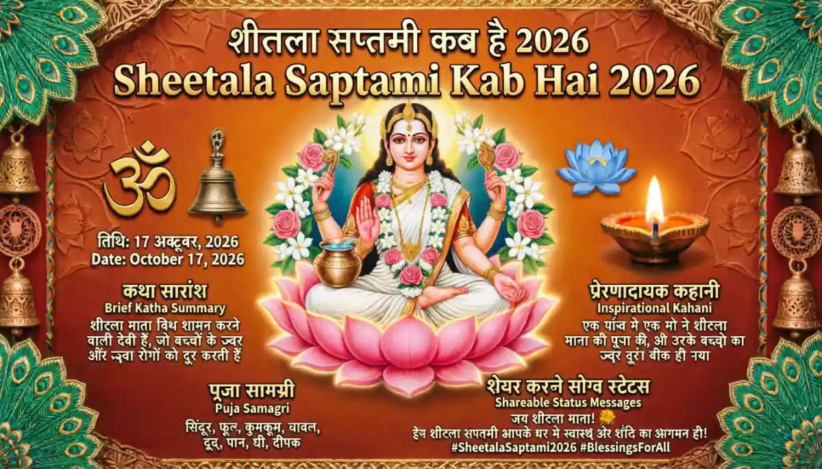 Sheetala Saptami Kab Hai 2026 Date