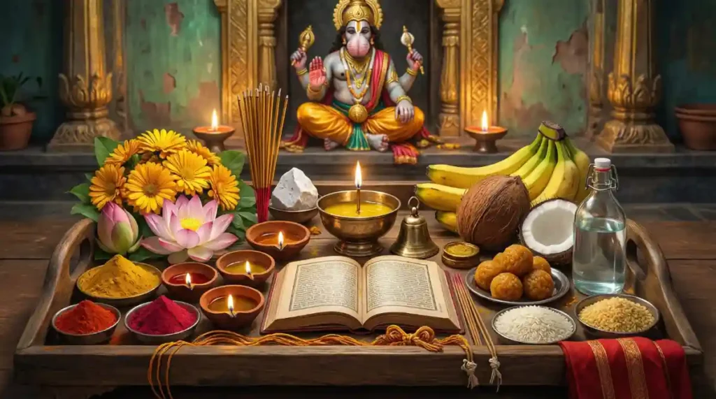 Hanuman Jayanti Puja Samagri List (80 Essential Items): The Ultimate Complete Guide for Devotees